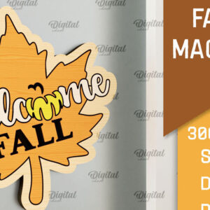 Intra απο ξύλο plywood  Χρώμα wenge 3mm-4mm πάχος - Φθινοπωρινή κοπή με μαγνήτη με λέιζερ. Φθινοπωρινό Δίασταση 30x20 cm INTRAFABR-67524805