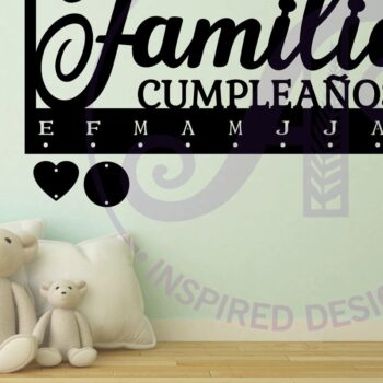 Intra απο ξύλο plywood  Χρώμα wenge 3mm-4mm πάχος - Οικογενειακό ημερολόγιο γενεθλίων Laser Δίασταση 40x50 cm INTRAFABR-74573574 - Image 3