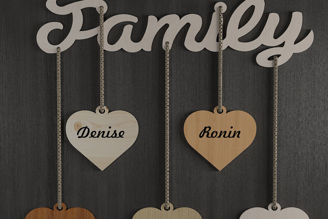 Intra απο ξύλο plywood  Χρώμα wenge 3mm-4mm πάχος - Οικογενειακό ημερολόγιο εορτασμών γενεθλίων 273 Δίασταση 30x20 cm INTRAFABR-65467349