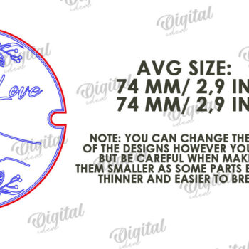 Intra απο ξύλο plywood  Χρώμα wenge 3mm-4mm πάχος - Οικογενειακή θήκη βραχιολιού κοπής με λέιζερ Δίασταση 4x4 cm INTRAFABR-65431855 - Image 2