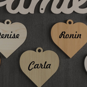 Intra απο ξύλο plywood  Χρώμα wenge 3mm-4mm πάχος - Ημερολόγιο οικογενειακών εορτασμών 046 Δίασταση 4x4 cm INTRAFABR-33019947