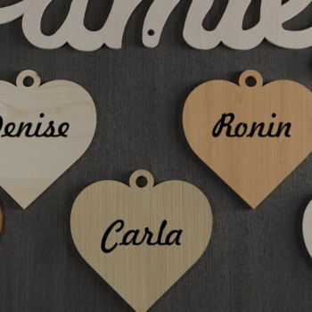 Intra απο ξύλο plywood  Χρώμα wenge 3mm-4mm πάχος - Ημερολόγιο οικογενειακών εορτασμών 046 Δίασταση 4x4 cm INTRAFABR-33019947 - Image 1