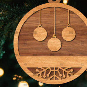 Intra απο ξύλο plywood  Χρώμα wenge 3mm-4mm πάχος - Οικογενειακή Χριστουγεννιάτικη Διακόσμηση Δίασταση 20x20 cm INTRAFABR-57752939