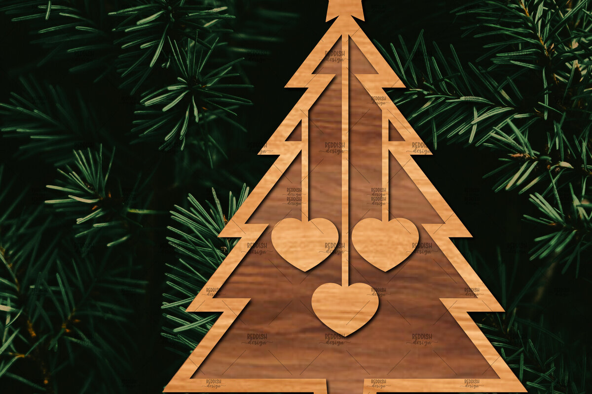 Intra απο ξύλο plywood  Χρώμα wenge 3mm-4mm πάχος - Οικογενειακή Χριστουγεννιάτικη Διακόσμηση Δίασταση 20x20 cm INTRAFABR-74665498