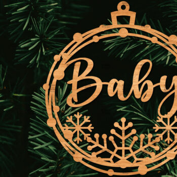 Intra απο ξύλο plywood  Χρώμα wenge 3mm-4mm πάχος - Οικογενειακή Χριστουγεννιάτικη Διακόσμηση Δίασταση 20x20 cm INTRAFABR-74640922 - Image 1