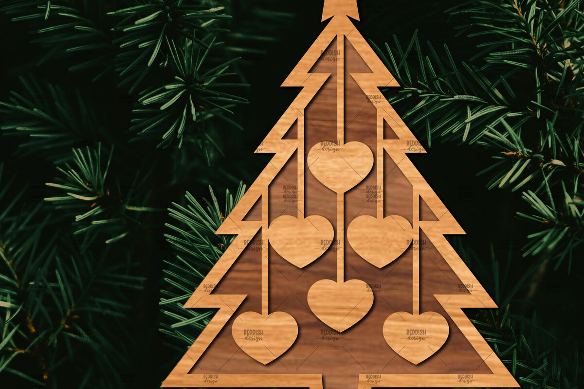 Intra απο ξύλο plywood  Χρώμα wenge 3mm-4mm πάχος - Οικογενειακή Χριστουγεννιάτικη Διακόσμηση Δίασταση 20x20 cm INTRAFABR-72443114