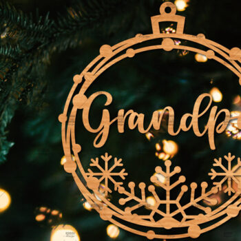 Intra απο ξύλο plywood  Χρώμα wenge 3mm-4mm πάχος - Οικογενειακή Χριστουγεννιάτικη Διακόσμηση Δίασταση 20x20 cm INTRAFABR-72469835 - Image 1