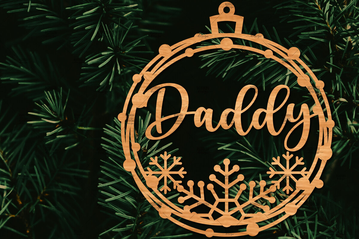 Intra απο ξύλο plywood  Χρώμα wenge 3mm-4mm πάχος - Οικογενειακή Χριστουγεννιάτικη Διακόσμηση Δίασταση 20x20 cm INTRAFABR-72470686