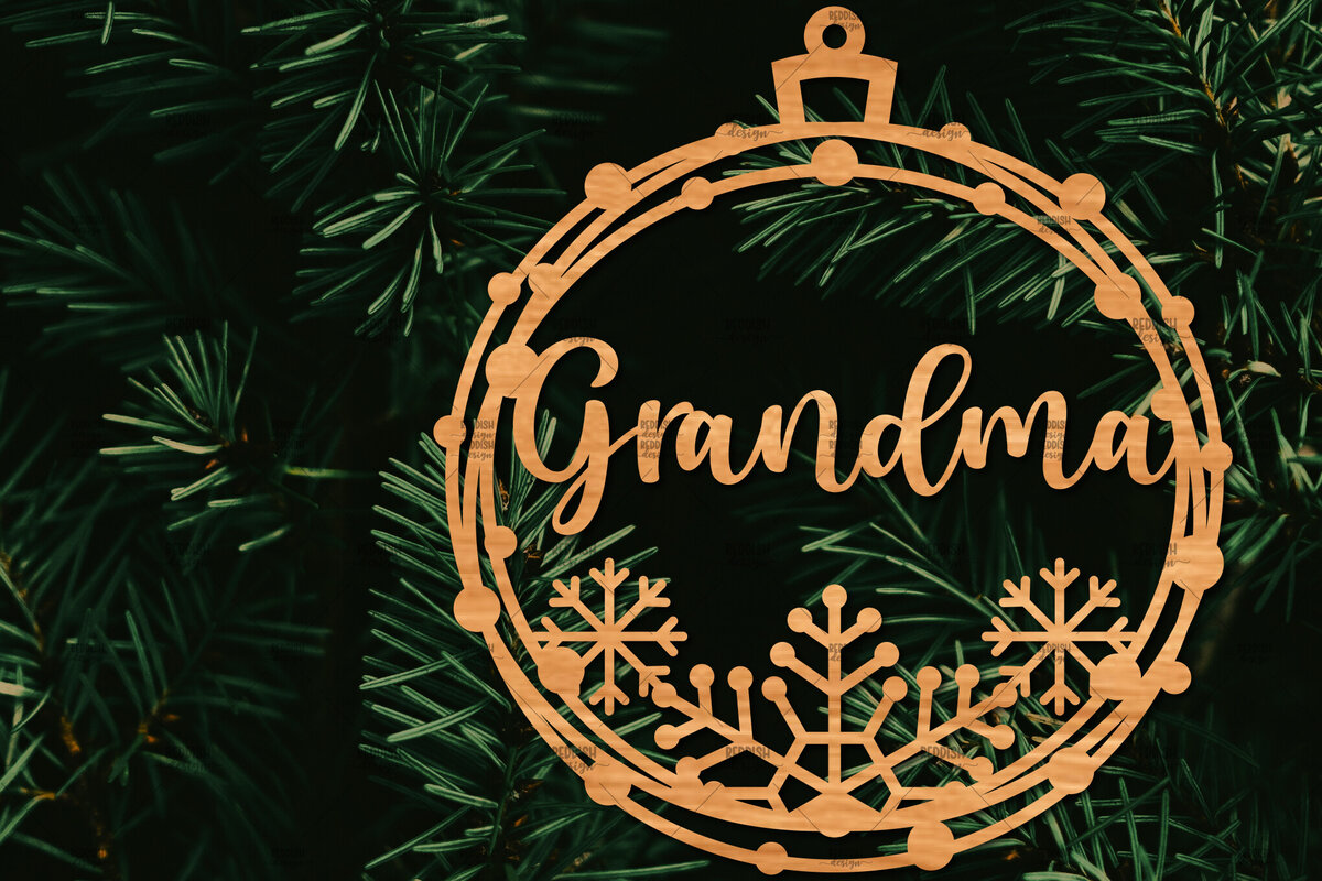 Intra απο ξύλο plywood  Χρώμα wenge 3mm-4mm πάχος - Οικογενειακή Χριστουγεννιάτικη Διακόσμηση Δίασταση 20x20 cm INTRAFABR-68523305