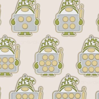 Intra απο ξύλο plywood  Χρώμα wenge 3mm-4mm πάχος - Οικογενειακή δέσμη χριστουγεννιάτικων στολιδιών Laser Δίασταση 20x20 cm INTRAFABR-32558166 - Image 11