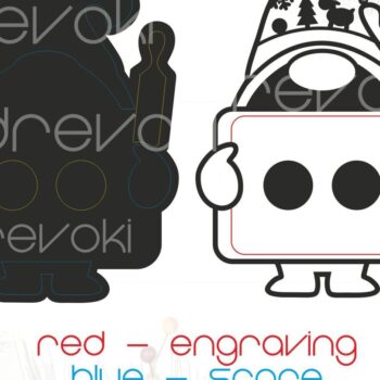 Intra απο ξύλο plywood  Χρώμα wenge 3mm-4mm πάχος - Οικογενειακή δέσμη χριστουγεννιάτικων στολιδιών Laser Δίασταση 20x20 cm INTRAFABR-32558166 - Image 14