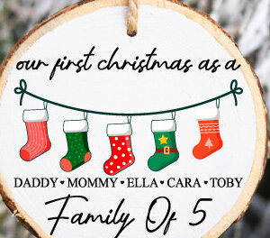 Intra απο ξύλο plywood  Χρώμα wenge 3mm-4mm πάχος - Οικογενειακό Χριστουγεννιάτικο Στολίδι Δίασταση 6x6 cm INTRAFABR-82009939