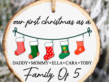 Intra απο ξύλο plywood  Χρώμα wenge 3mm-4mm πάχος - Οικογενειακό Χριστουγεννιάτικο Στολίδι Δίασταση 6x6 cm INTRAFABR-82009939 - Image 1