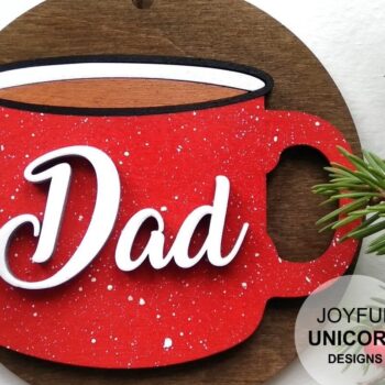 Intra απο ξύλο plywood  Χρώμα wenge 3mm-4mm πάχος - Οικογενειακό Χριστουγεννιάτικο Στολίδι Δίασταση 6x6 cm INTRAFABR-118350489 - Image 2