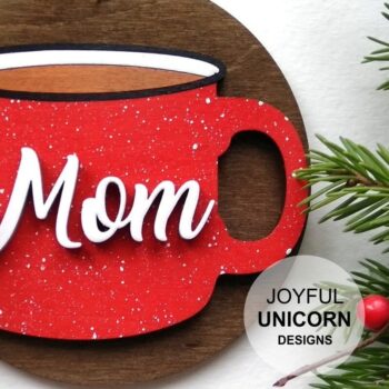 Intra απο ξύλο plywood  Χρώμα wenge 3mm-4mm πάχος - Οικογενειακό Χριστουγεννιάτικο Στολίδι Δίασταση 6x6 cm INTRAFABR-118350489 - Image 8