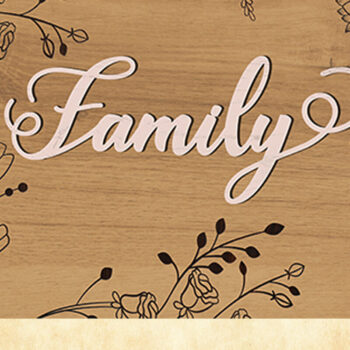 Intra απο ξύλο plywood Χρώμα wenge 3mm-4mm πάχος - Διακοσμητικό Πάνελ τοίχου FAMILY, κομμένα αρχεία Δίασταση 15x15 cm INTRAFABR-89849417 - Image 1