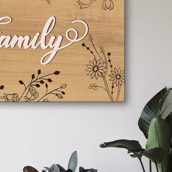 Intra απο ξύλο plywood Χρώμα wenge 3mm-4mm πάχος - Διακοσμητικό Πάνελ τοίχου FAMILY, κομμένα αρχεία Δίασταση 15x15 cm INTRAFABR-89849417 - Image 3