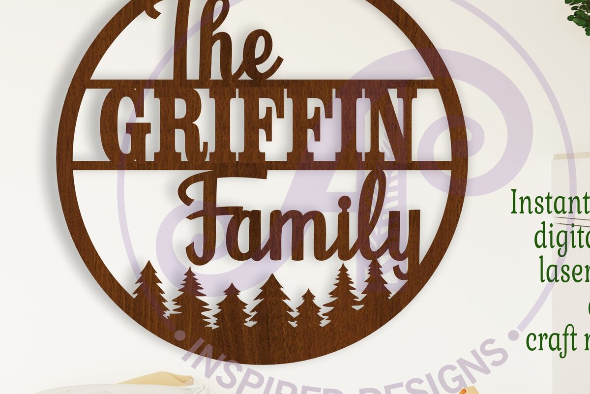 Intra απο ξύλο plywood  Χρώμα wenge 3mm-4mm πάχος - Family Forest Sign Suname Δίασταση 30x20 cm INTRAFABR-89852081