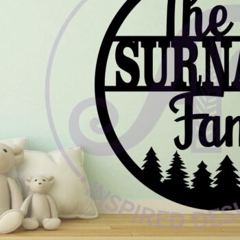 Intra απο ξύλο plywood  Χρώμα wenge 3mm-4mm πάχος - Family Forest Sign Suname Δίασταση 30x20 cm INTRAFABR-89852081 - Image 3