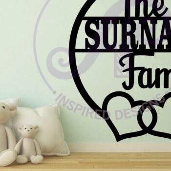 Intra απο ξύλο plywood Χρώμα wenge 3mm-4mm πάχος - Family Hearts Suname Sign Δίασταση 20x20 cm INTRAFABR-118645847 - Image 3