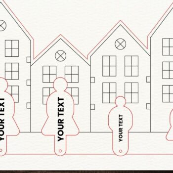 Intra απο ξύλο plywood  Χρώμα wenge 3mm-4mm πάχος - με λέιζερ Family Holders Key Δίασταση 4x4 cm INTRAFABR-95642645 - Image 8