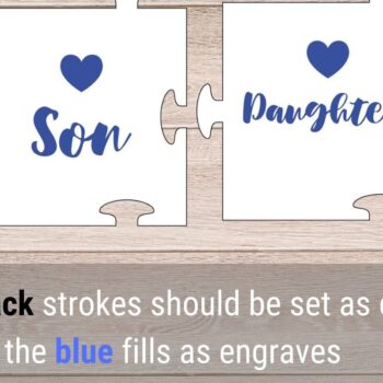 Intra απο ξύλο plywood  Χρώμα wenge 3mm-4mm πάχος - με λέιζερ Family Keychain, Charm Δίασταση 4x4 cm INTRAFABR-95642722 - Image 3