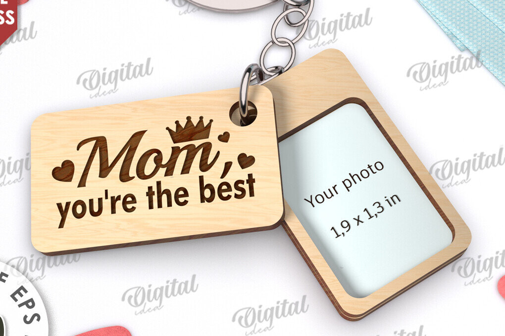 Intra απο ξύλο plywood  Χρώμα wenge 3mm-4mm πάχος - οικογενειακής μπρελόκ. Μαμά &amp; Μαμά Δίασταση 4x4 cm INTRAFABR-95642758