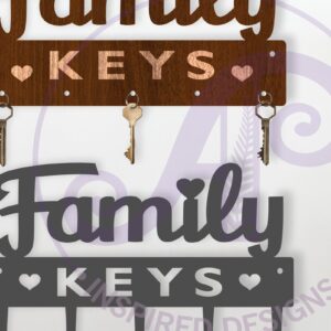 Intra απο ξύλο plywood  Χρώμα wenge 3mm-4mm πάχος - Σχέδια θήκης για οικογενειακά κλειδιά Δίασταση 30x20 cm INTRAFABR-95642944