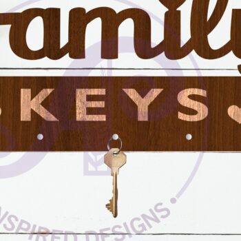 Intra απο ξύλο plywood  Χρώμα wenge 3mm-4mm πάχος - Σχέδια θήκης για οικογενειακά κλειδιά Δίασταση 30x20 cm INTRAFABR-95642944 - Image 2