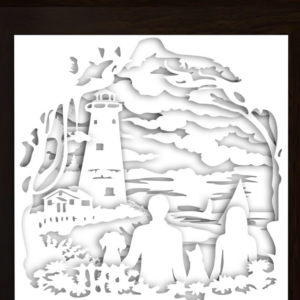 Intra απο ξύλο plywood  Χρώμα wenge 3mm-4mm πάχος - Φωτιστικό κουτί κοπής χαρτιού μέλους οικογένειας Δίασταση 20x20 cm INTRAFABR-95711658