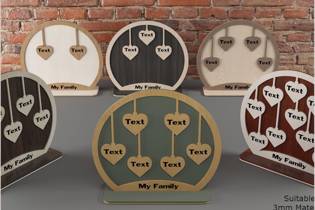 Intra απο ξύλο plywood  Χρώμα wenge 3mm-4mm πάχος - Ξύλινη κρεμάστρα 285 μελών της οικογένειας Δίασταση 20x20 cm INTRAFABR-95711703