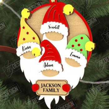 Intra απο ξύλο plywood  Χρώμα wenge 3mm-4mm πάχος - Οικογενειακό Στολίδι | Παιχνίδι Χριστουγεννιάτικου Δέντρου Δίασταση 6x6 cm INTRAFABR-41517707 - Image 1