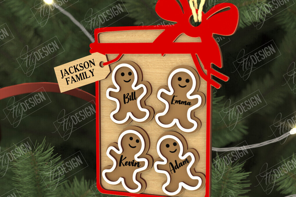 Intra απο ξύλο plywood  Χρώμα wenge 3mm-4mm πάχος - Οικογενειακό Στολίδι | Παιχνίδι Χριστουγεννιάτικου Δέντρου Δίασταση 6x6 cm INTRAFABR-99617485