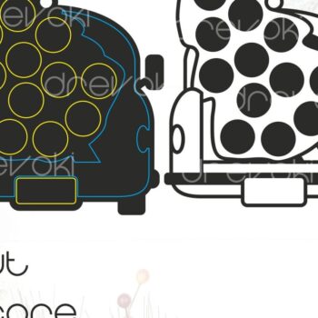 Intra απο ξύλο plywood  Χρώμα wenge 3mm-4mm πάχος - κοπής με λέιζερ Family Ornament, Truck Δίασταση 6x6 cm INTRAFABR-108428531 - Image 5