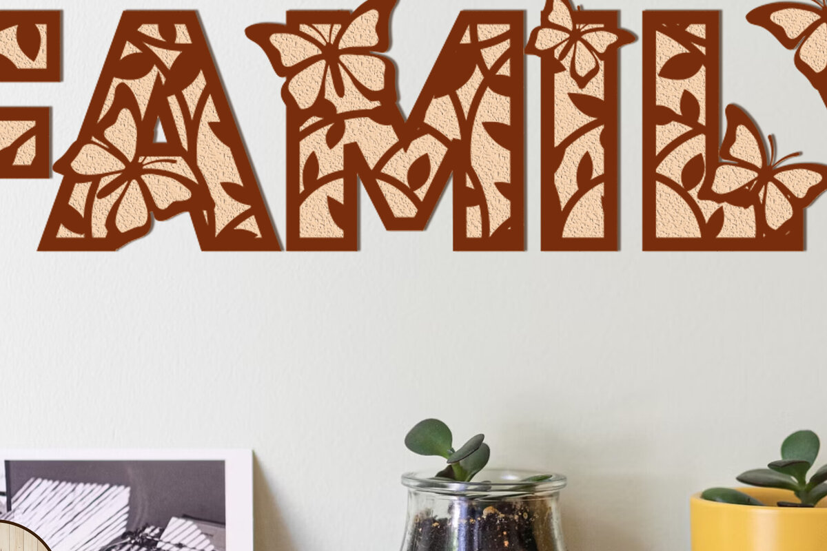 Intra απο ξύλο plywood  Χρώμα wenge 3mm-4mm πάχος - Οικογενειακό διακοσμημένο πάνελ τοίχου Δίασταση 24x6 cm INTRAFABR-121325795