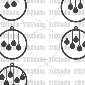 Intra απο ξύλο plywood  Χρώμα wenge 3mm-4mm πάχος - με λέιζερ Family Ornaments Δίασταση 2x4 cm INTRAFABR-91509835 - Image 2