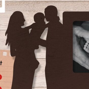 Intra απο ξύλο plywood  Χρώμα wenge 3mm-4mm πάχος - Οικογενειακή κορνίζα φωτογραφιών , Baby Δίασταση 20x25 cm INTRAFABR-31916246 - Image 1