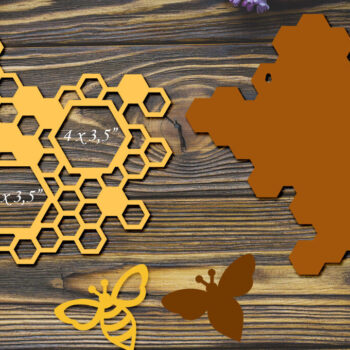 Intra απο ξύλο plywood  Χρώμα wenge 3mm-4mm πάχος - Οικογενειακή κορνίζα με Honeycomb Δίασταση 19x15 cm INTRAFABR-35575127 - Image 2