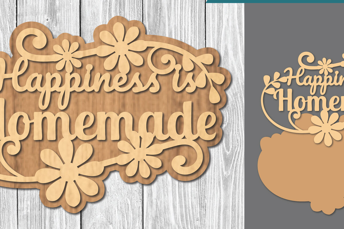 Intra απο ξύλο plywood  Χρώμα wenge 3mm-4mm πάχος - Οικογενειακά αποσπάσματα Σήμα κοπής λέιζερ 7 Δίασταση 20x20 cm INTRAFABR-25607273