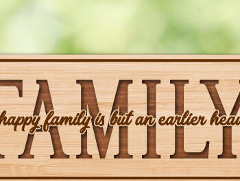 Intra απο ξύλο plywood  Χρώμα wenge 3mm-4mm πάχος - Γραφικό σχεδίασης οικογενειακής κοπής με λέιζερ Δίασταση 30x20 cm INTRAFABR-73635504 - Image 1