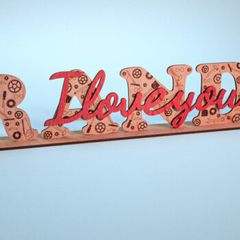 Intra απο ξύλο plywood  Χρώμα wenge 3mm-4mm πάχος - Family Stand |Family Stand Δίασταση 30x20 cm INTRAFABR-25016775 - Image 1