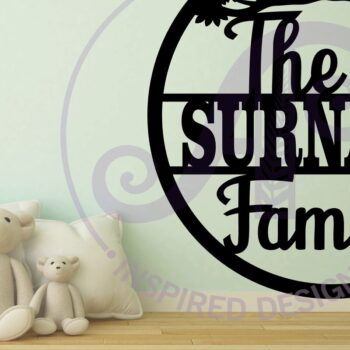 Intra απο ξύλο plywood  Χρώμα wenge 3mm-4mm πάχος - Οικογενειακό Σήμα επωνύμου με λέιζερ Tree Δίασταση 30x20 cm INTRAFABR-85094094 - Image 3