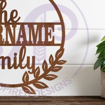 Intra απο ξύλο plywood  Χρώμα wenge 3mm-4mm πάχος - Οικογενειακό Suname Στεφάνι Δίασταση 30x20 cm INTRAFABR-19344468 - Image 2