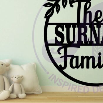 Intra απο ξύλο plywood  Χρώμα wenge 3mm-4mm πάχος - Οικογενειακό Suname Στεφάνι Δίασταση 30x20 cm INTRAFABR-19344468 - Image 3