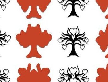 Intra απο ξύλο plywood  Χρώμα wenge 3mm-4mm πάχος - Οικογενειακό Δέντρο Δίασταση 20x20 cm INTRAFABR-24980075 - Image 3