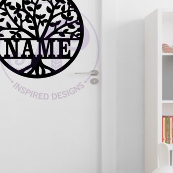 Intra απο ξύλο plywood  Χρώμα wenge 3mm-4mm πάχος - Επιγραφή τοίχου με όνομα οικογενειακού δέντρου, Δίασταση 40x50 cm INTRAFABR-56400931 - Image 4