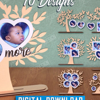 Intra απο ξύλο plywood  Χρώμα wenge 3mm-4mm πάχος - Πακέτο κορνίζας οικογενειακού δέντρου | Δώρο Δίασταση 20x25 cm INTRAFABR-29214563 - Image 1