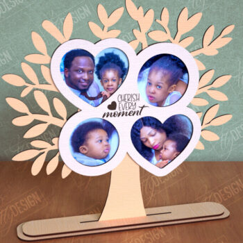 Intra απο ξύλο plywood  Χρώμα wenge 3mm-4mm πάχος - Πακέτο κορνίζας οικογενειακού δέντρου | Δώρο Δίασταση 20x25 cm INTRAFABR-29214563 - Image 5