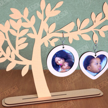 Intra απο ξύλο plywood  Χρώμα wenge 3mm-4mm πάχος - Πακέτο κορνίζας οικογενειακού δέντρου | Δώρο Δίασταση 20x25 cm INTRAFABR-29214563 - Image 9