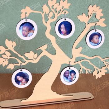 Intra απο ξύλο plywood  Χρώμα wenge 3mm-4mm πάχος - Κορνίζα Οικογενειακό Δέντρο | Διακόσμηση σπιτιού|CNC Δίασταση 20x25 cm INTRAFABR-35139337 - Image 1